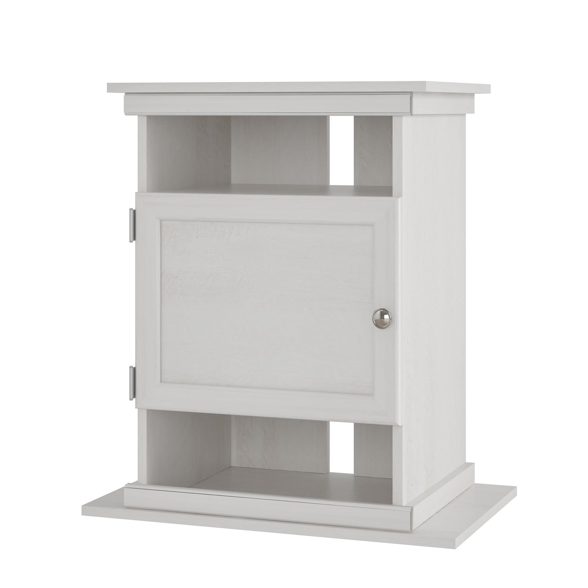 10/20 Gallon Aquarium Stand with Open and Concealed Storage - Ivory Oak