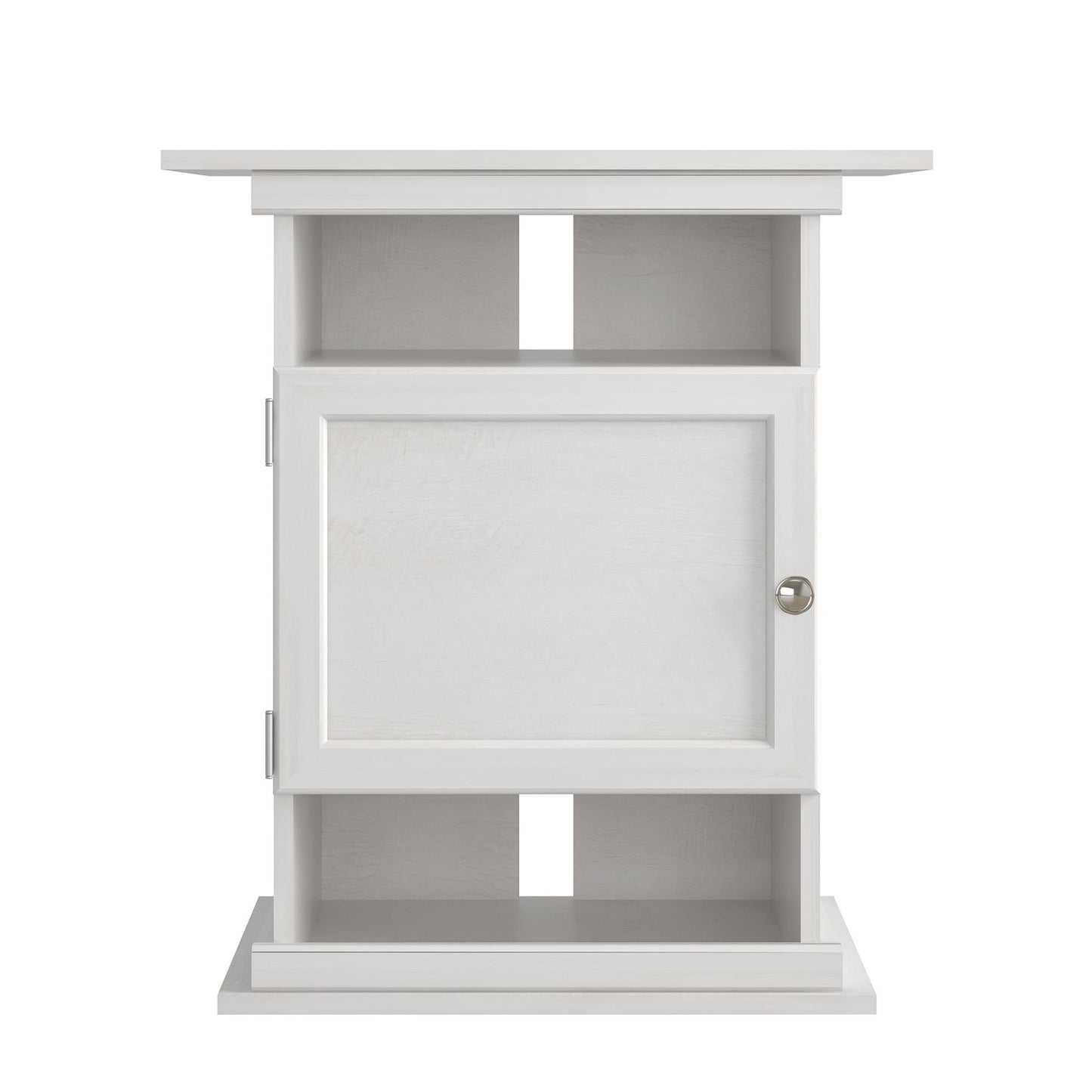 10/20 Gallon Aquarium Stand with Open and Concealed Storage - Ivory Oak
