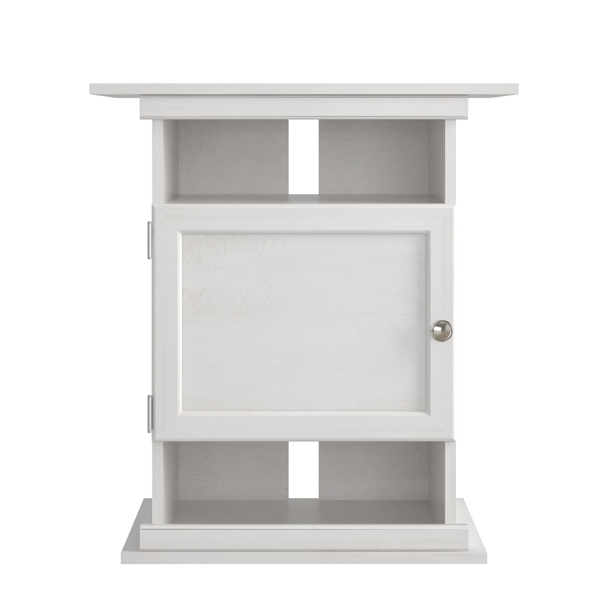 10/20 Gallon Aquarium Stand with Open and Concealed Storage - Ivory Oak