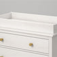 Poppy Changing Table Topper for Nursery Dresser - Ivory Oak