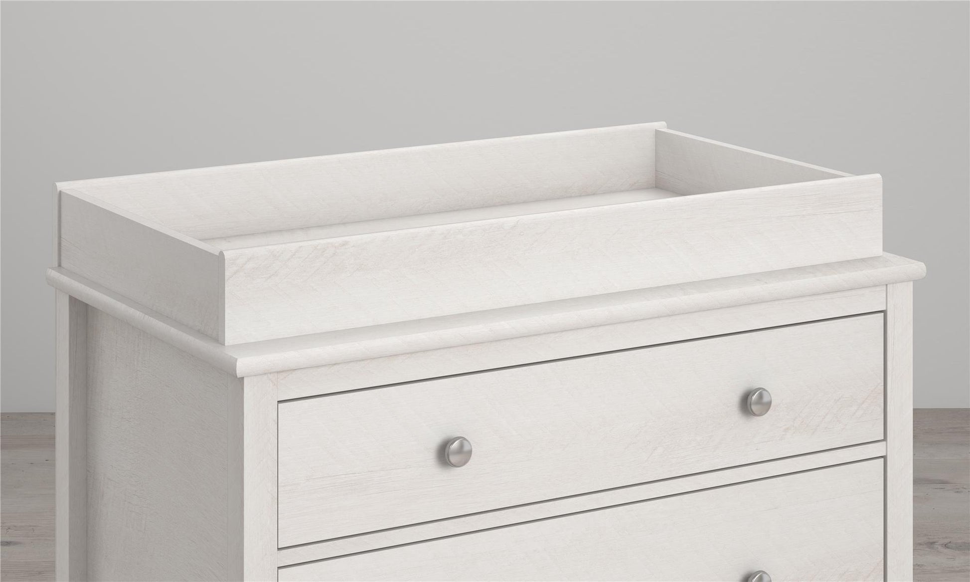 Poppy Changing Table Topper for Nursery Dresser - Ivory Oak