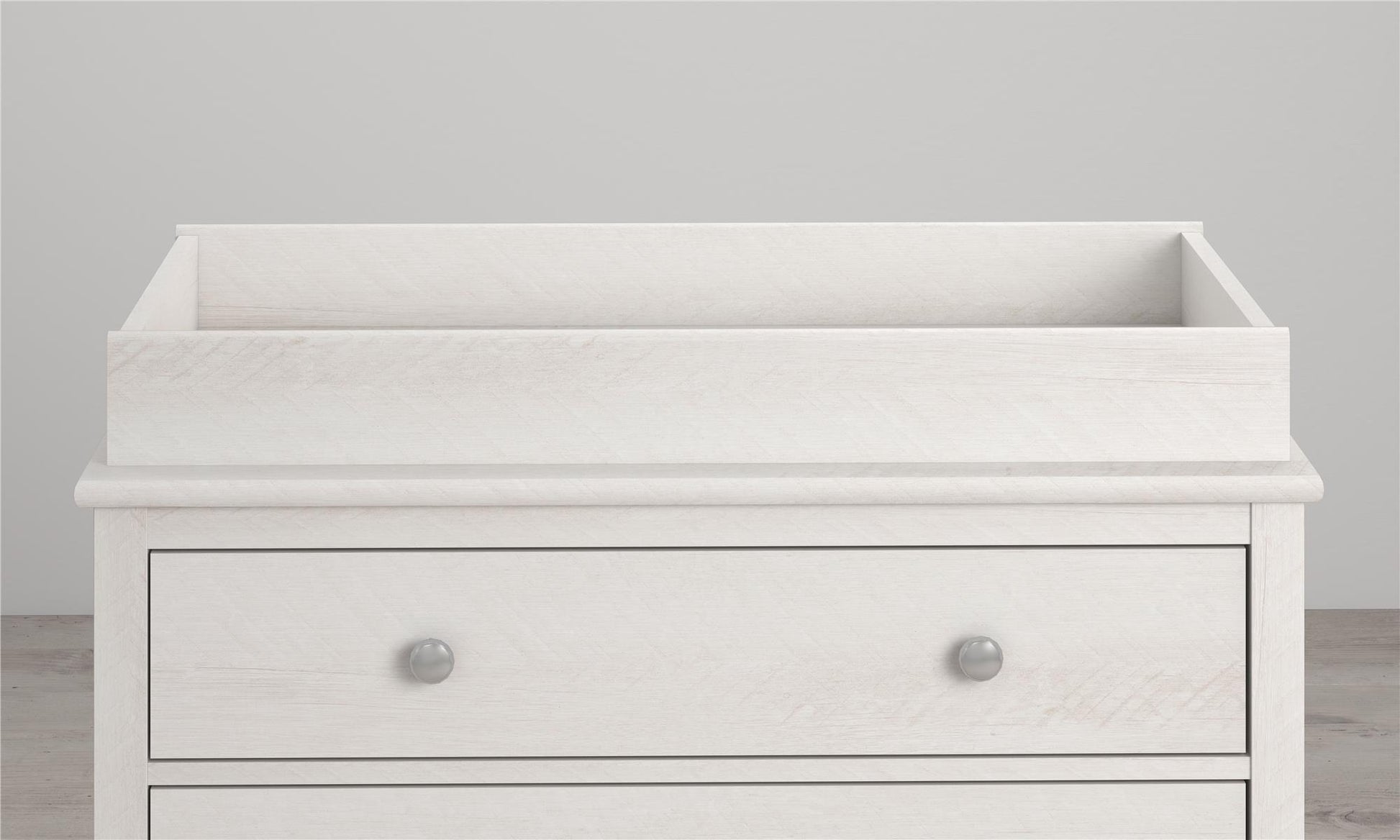 Poppy Changing Table Topper for Nursery Dresser - Ivory Oak