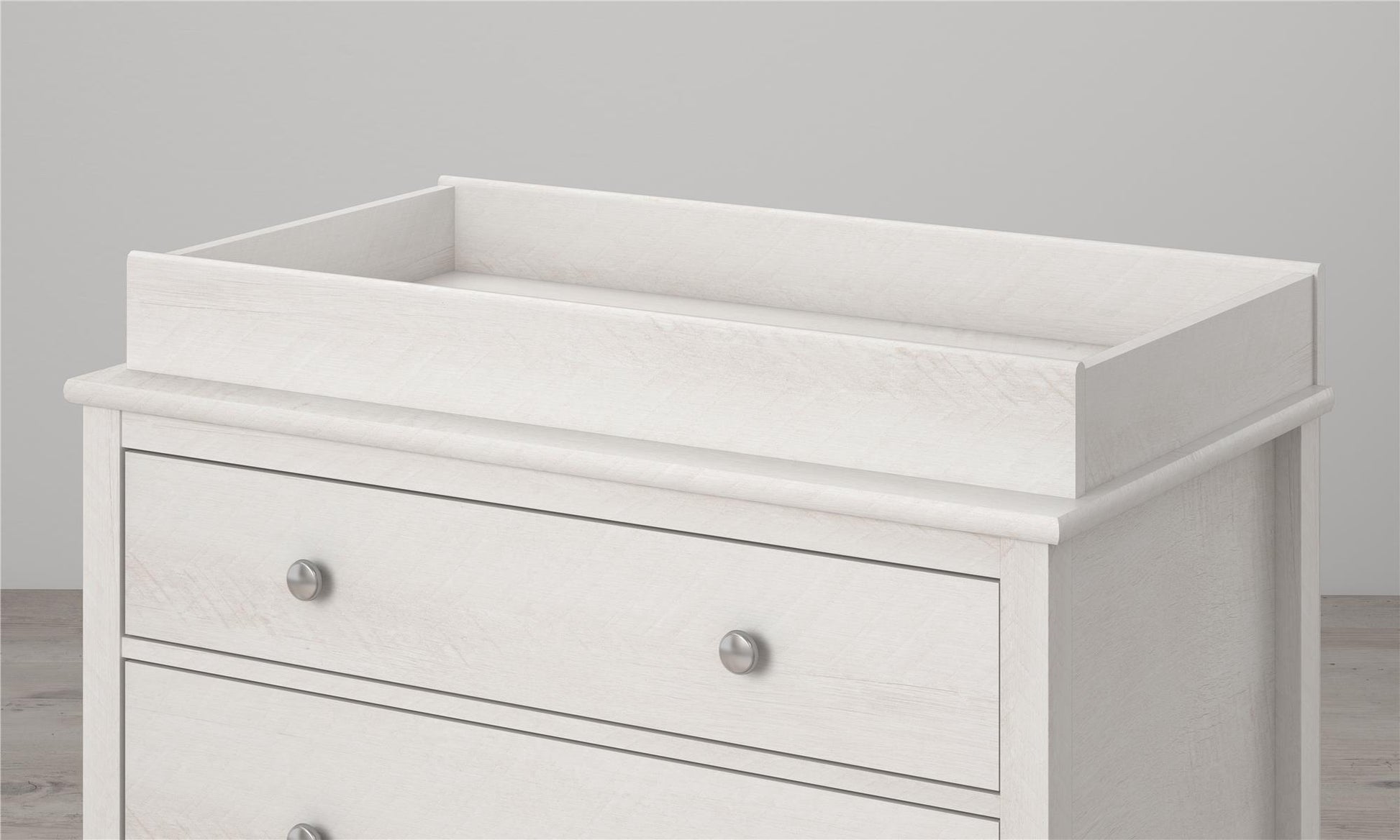 Poppy Changing Table Topper for Nursery Dresser - Ivory Oak