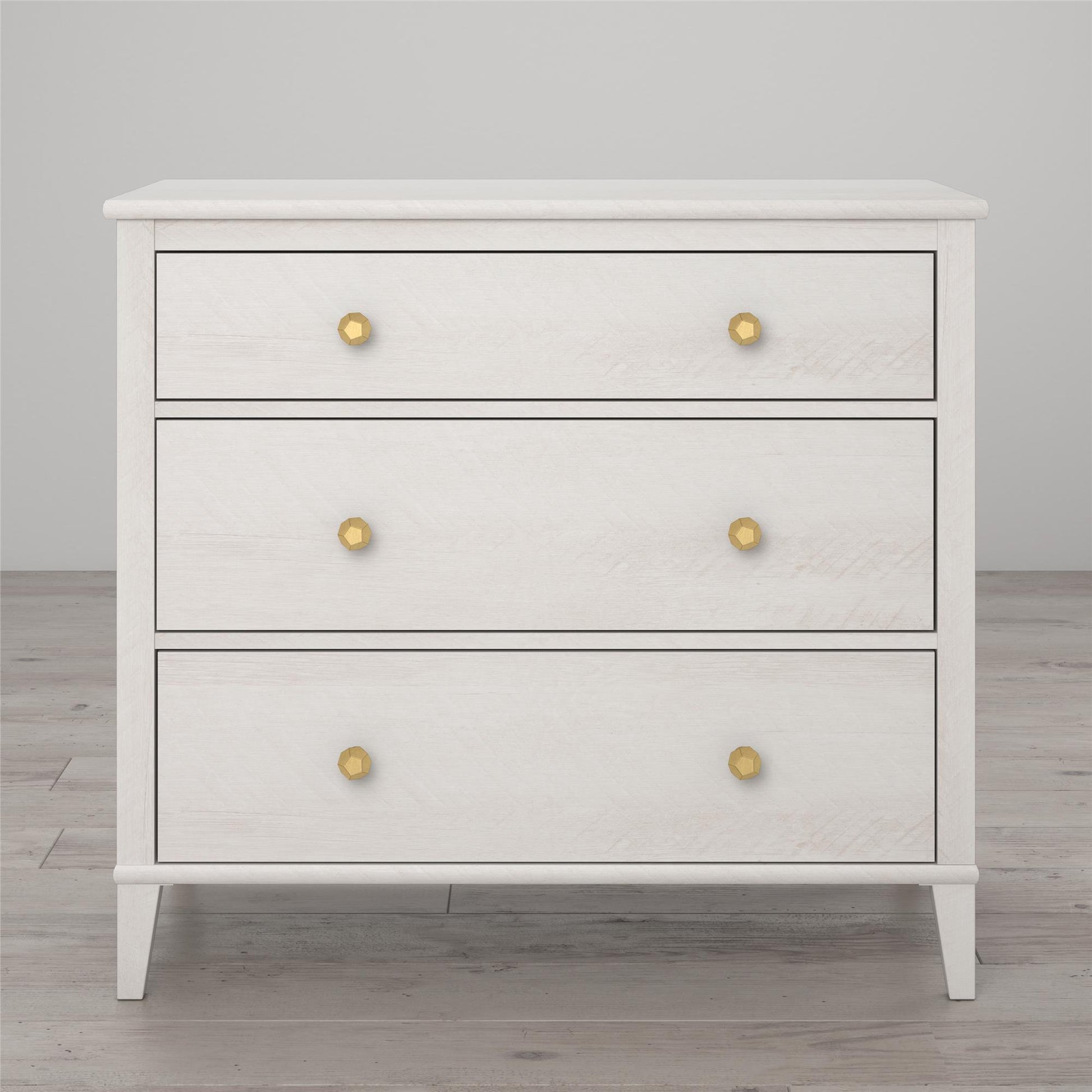 Monarch Hill Poppy 3 Drawer Dresser with 2 Sets of Knobs - Ivory Oak