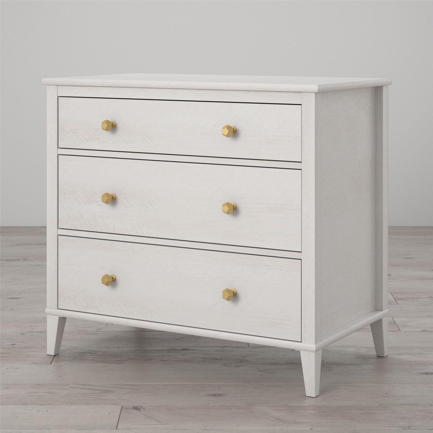 Monarch Hill Poppy 3 Drawer Dresser with 2 Sets of Knobs - Ivory Oak