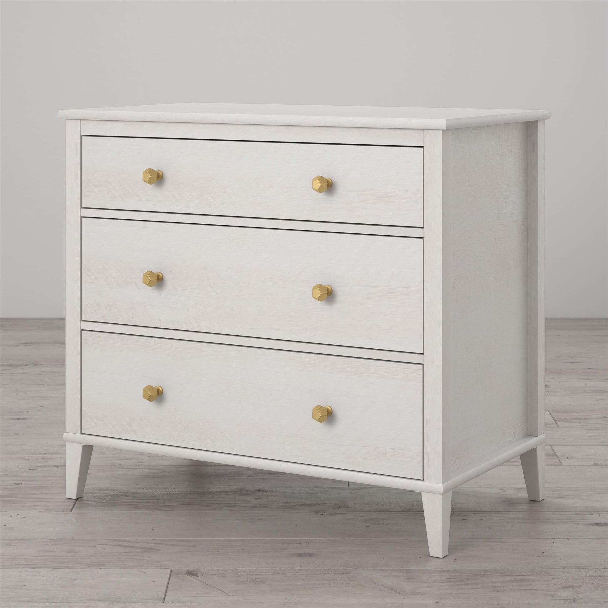 Monarch Hill Poppy 3 Drawer Dresser with 2 Sets of Knobs - Ivory Oak