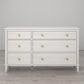 Monarch Hill Poppy 6 Drawer Dresser with 2 Sets of Knobs - Ivory Oak