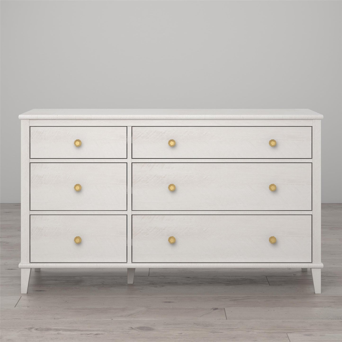 Monarch Hill Poppy 6 Drawer Dresser with 2 Sets of Knobs - Ivory Oak