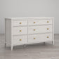 Monarch Hill Poppy 6 Drawer Dresser with 2 Sets of Knobs - Ivory Oak