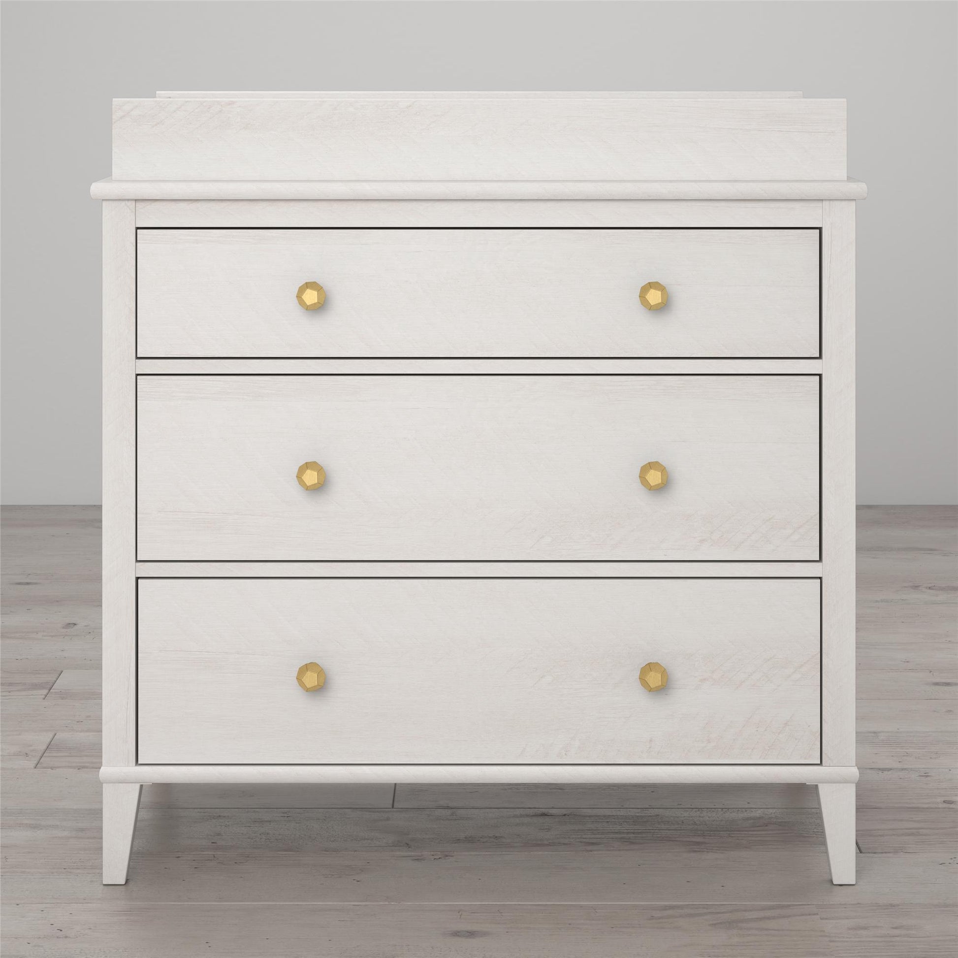 Monarch Hill Poppy 3 Drawer Changing Table with 2 Sets of Knobs - Ivory Oak