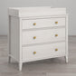 Monarch Hill Poppy 3 Drawer Changing Table with 2 Sets of Knobs - Ivory Oak