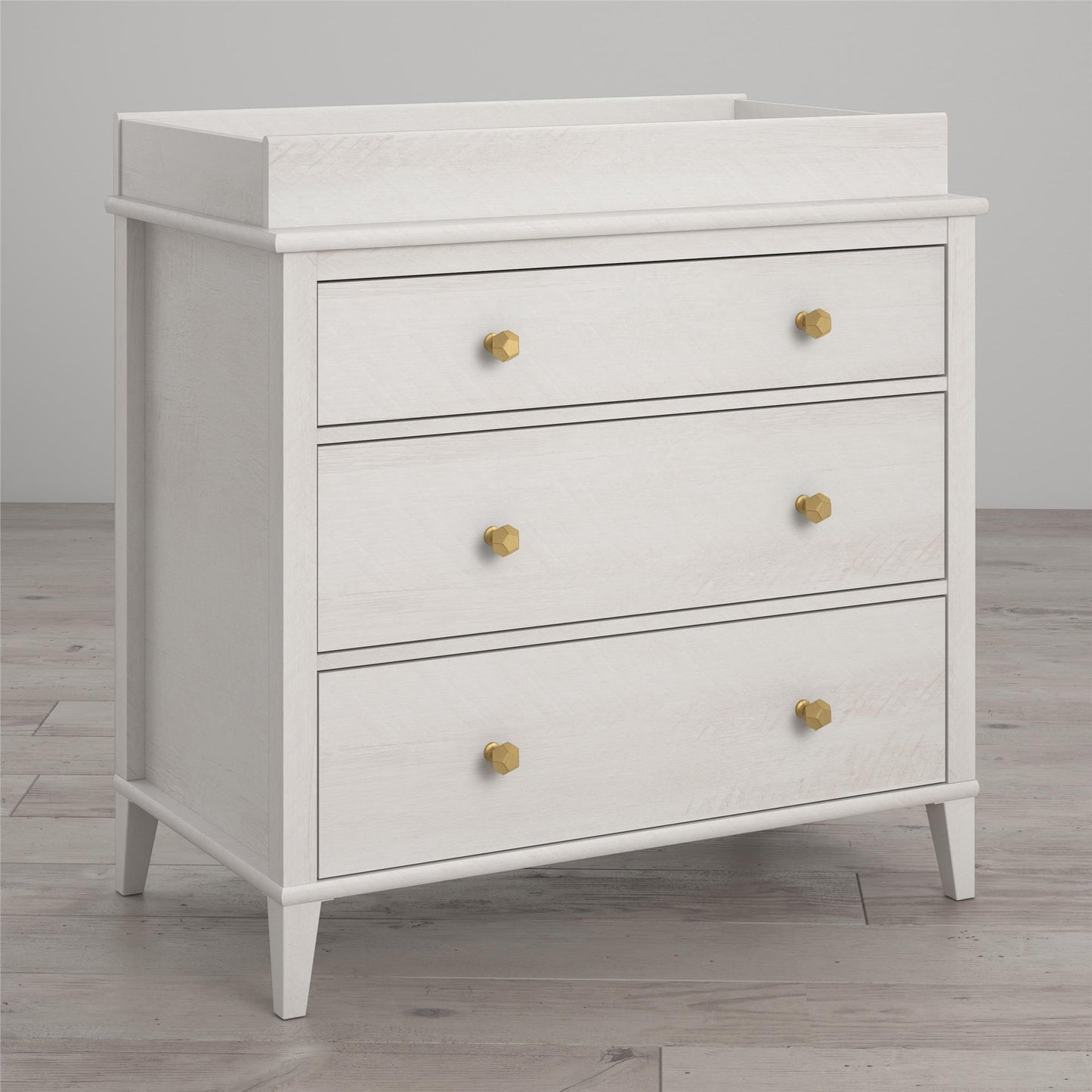 Monarch Hill Poppy 3 Drawer Changing Table with 2 Sets of Knobs - Ivory Oak
