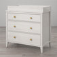 Monarch Hill Poppy 3 Drawer Changing Table with 2 Sets of Knobs - Ivory Oak