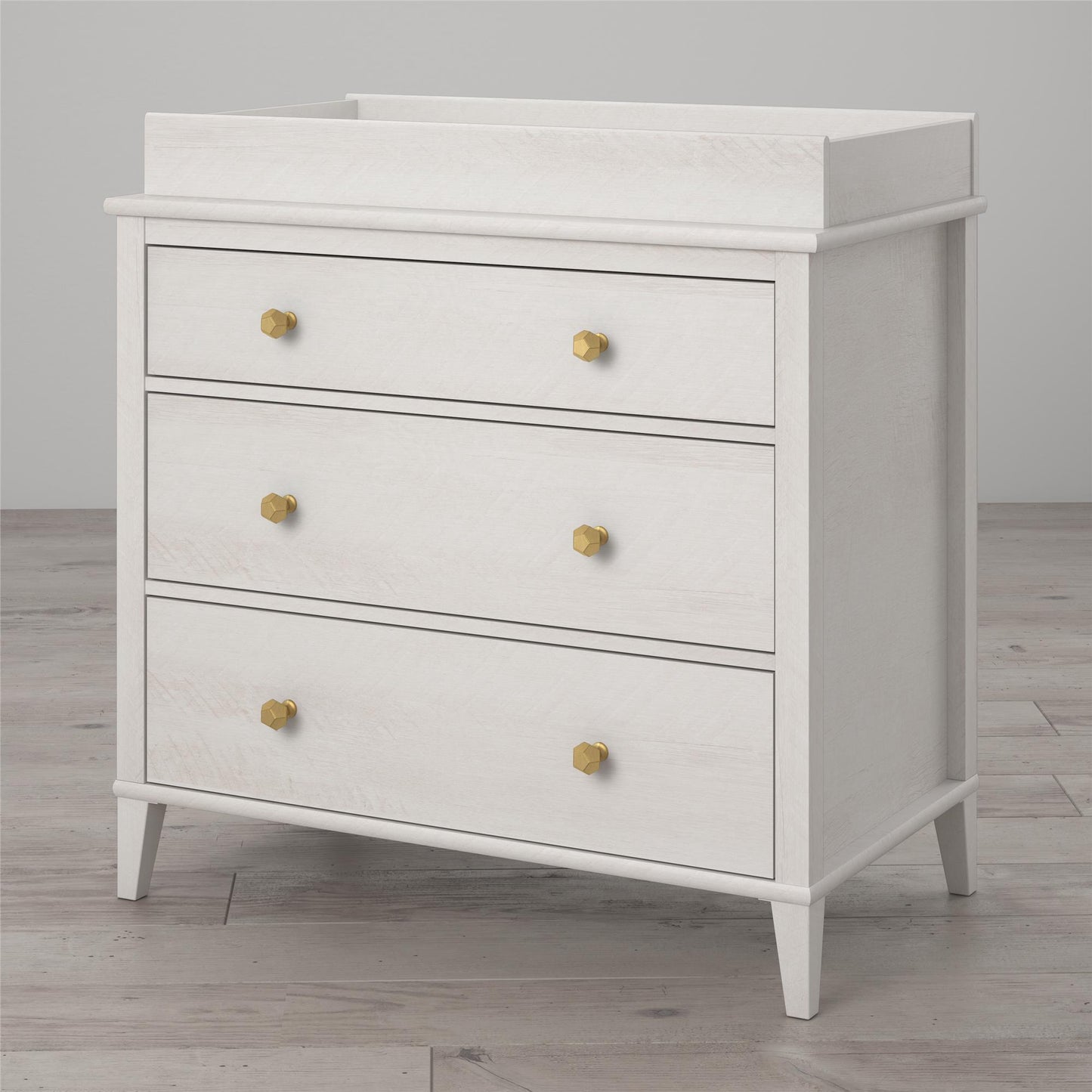 Monarch Hill Poppy 3 Drawer Changing Table with 2 Sets of Knobs - Ivory Oak