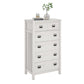 Adams 5 Drawer Dresser, Ivory Oak - Ivory Oak