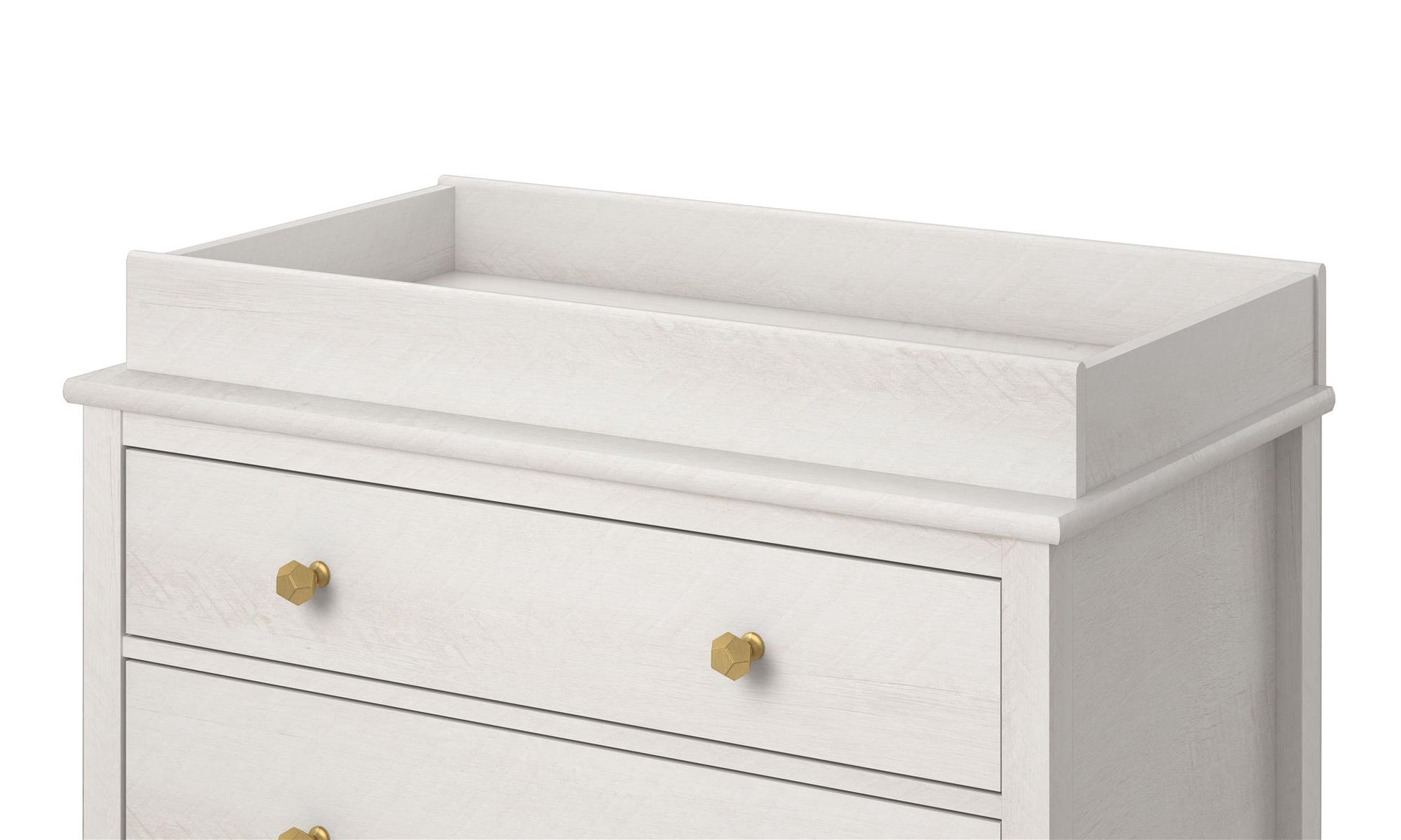 Poppy Changing Table Topper for Nursery Dresser - Ivory Oak