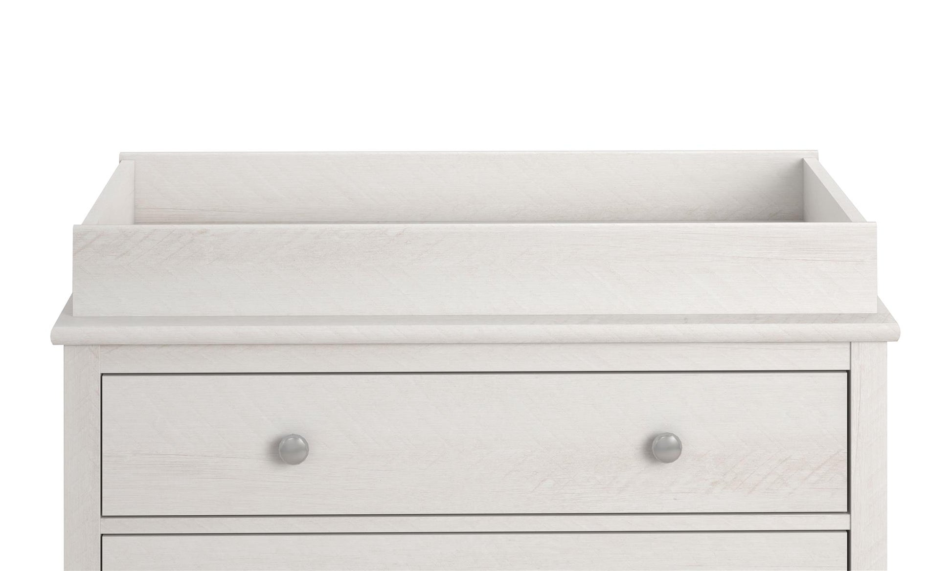 Poppy Changing Table Topper for Nursery Dresser - Ivory Oak