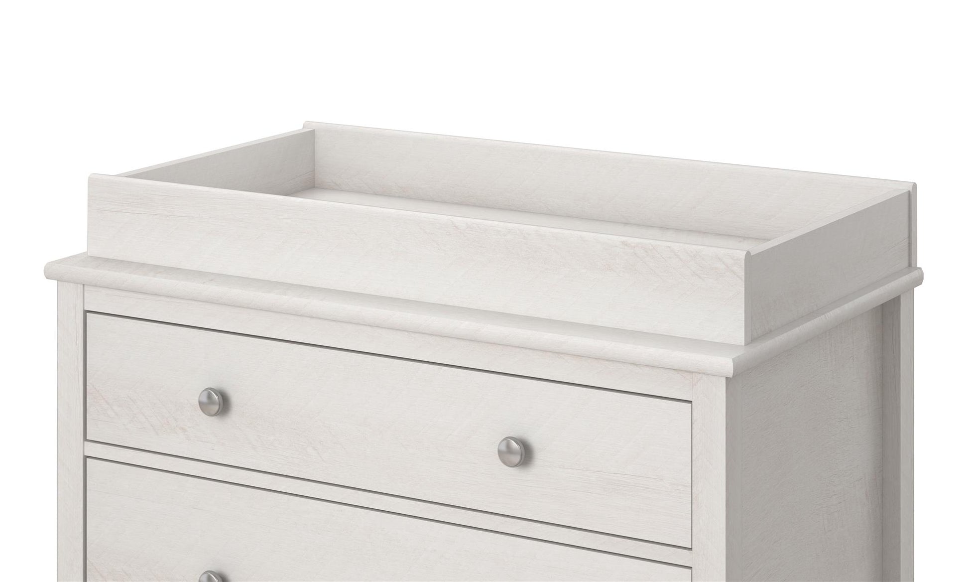 Poppy Changing Table Topper for Nursery Dresser - Ivory Oak