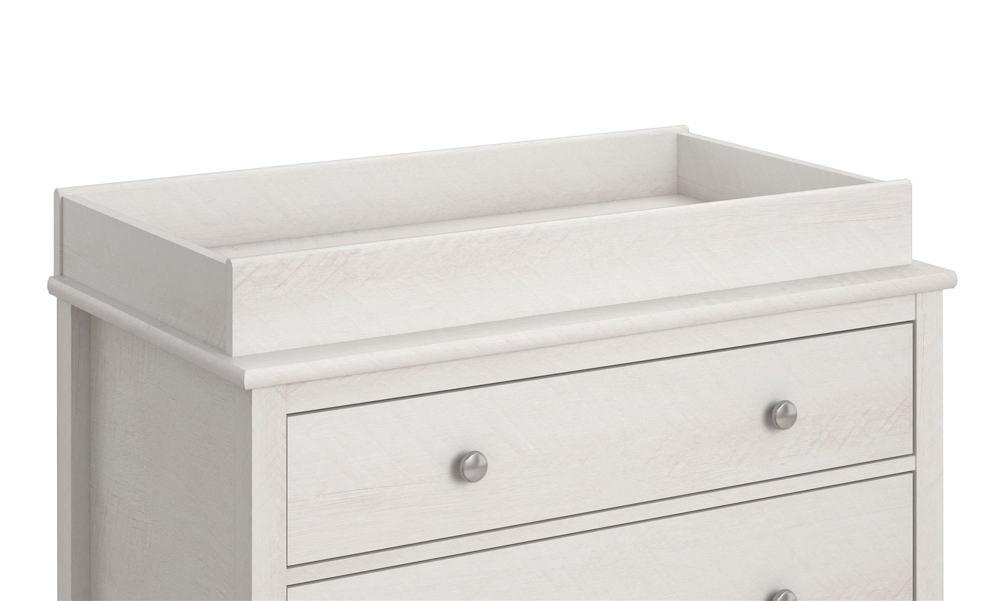 Poppy Changing Table Topper for Nursery Dresser - Ivory Oak