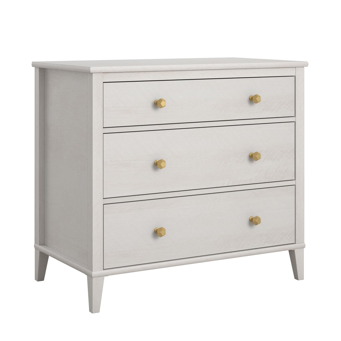 Monarch Hill Poppy 3 Drawer Dresser with 2 Sets of Knobs - Ivory Oak