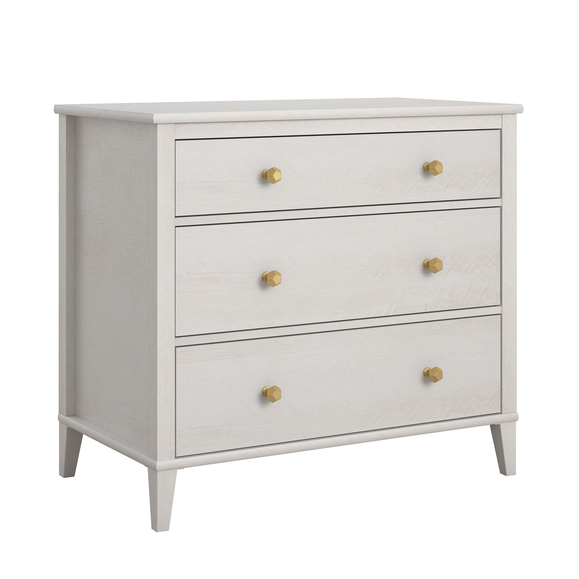 Monarch Hill Poppy 3 Drawer Dresser with 2 Sets of Knobs - Ivory Oak
