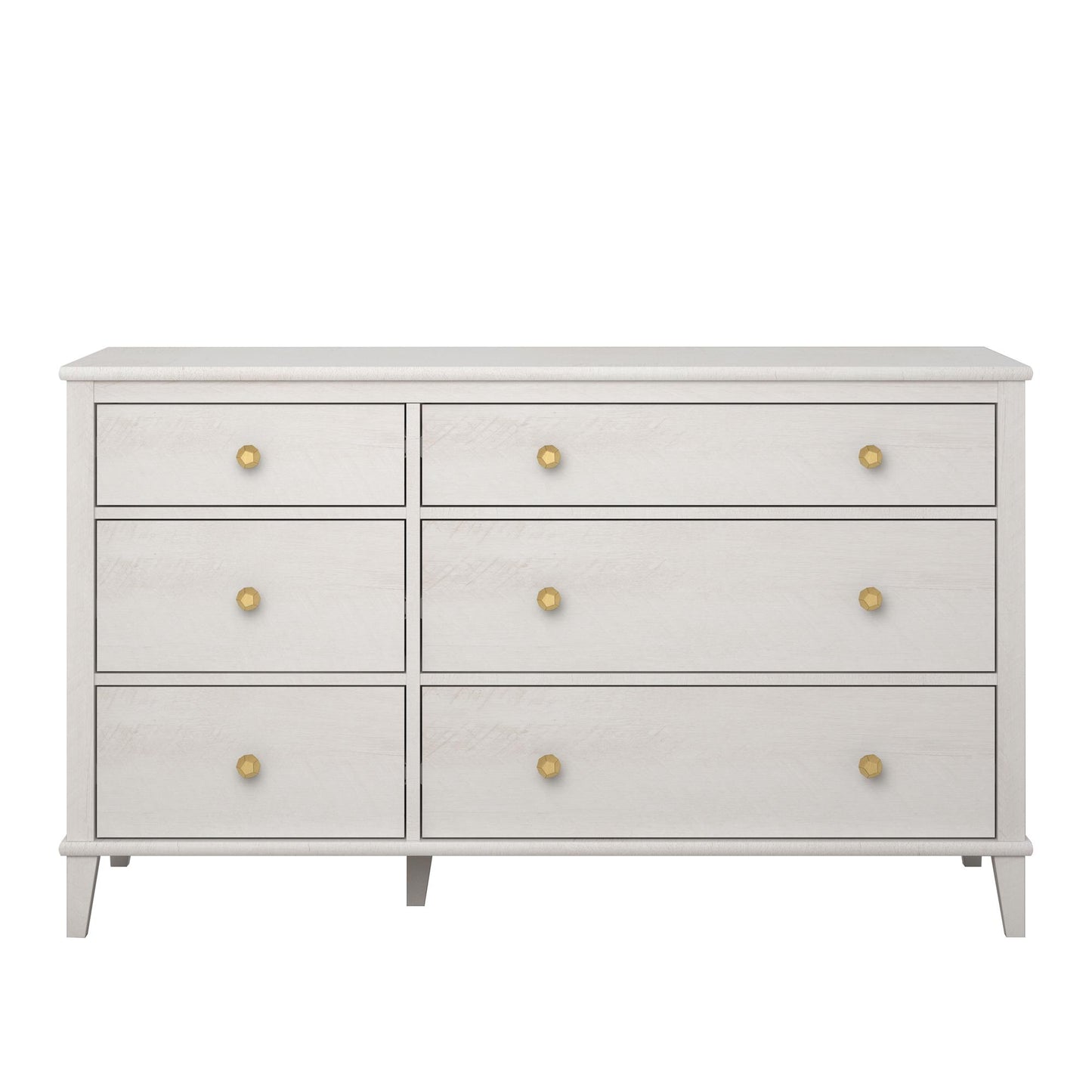 Monarch Hill Poppy 6 Drawer Dresser with 2 Sets of Knobs - Ivory Oak