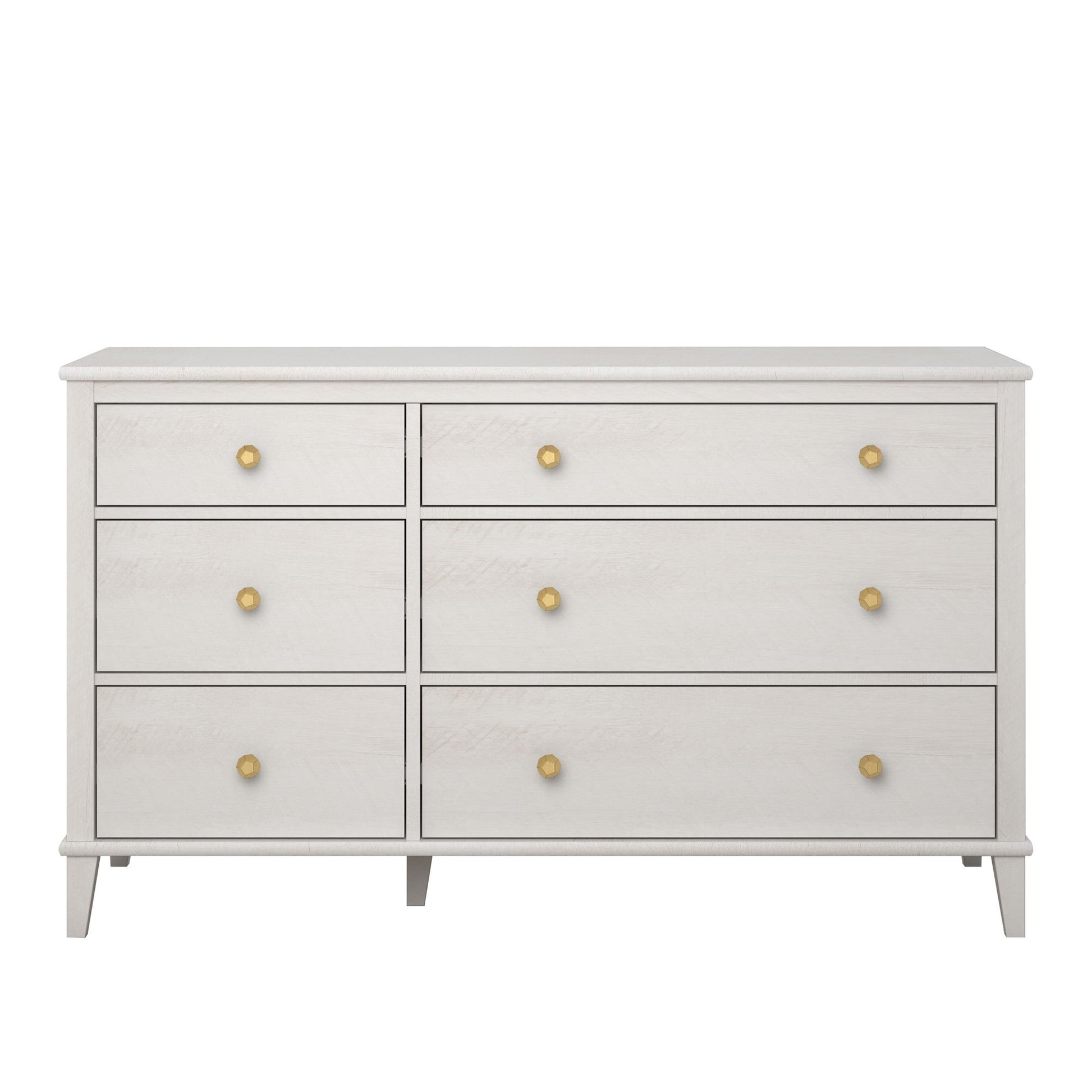 Monarch Hill Poppy 6 Drawer Dresser with 2 Sets of Knobs - Ivory Oak