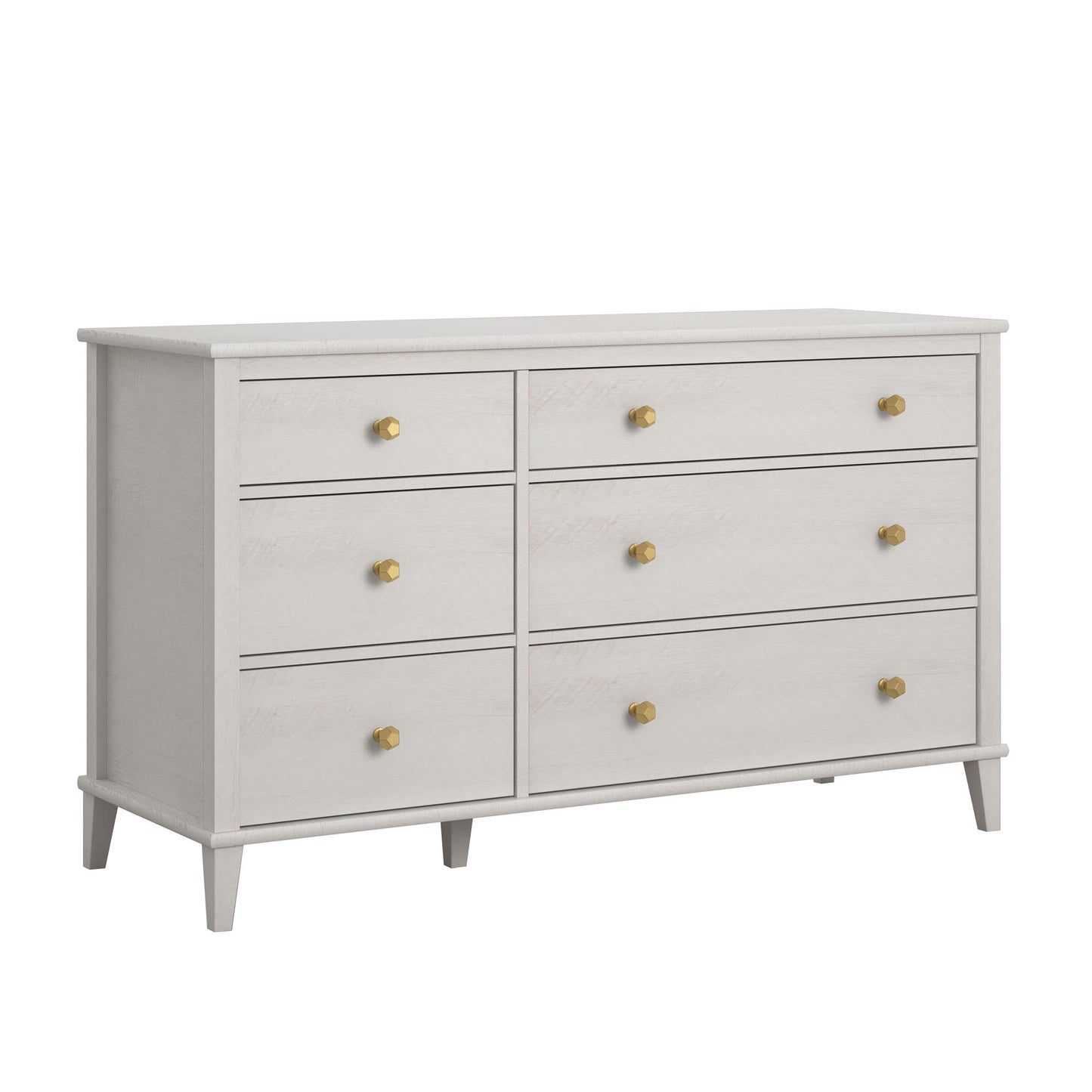 Monarch Hill Poppy 6 Drawer Dresser with 2 Sets of Knobs - Ivory Oak