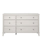 Monarch Hill Poppy 6 Drawer Dresser with 2 Sets of Knobs - Ivory Oak
