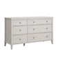 Monarch Hill Poppy 6 Drawer Dresser with 2 Sets of Knobs - Ivory Oak