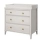 Monarch Hill Poppy 3 Drawer Changing Table with 2 Sets of Knobs - Ivory Oak