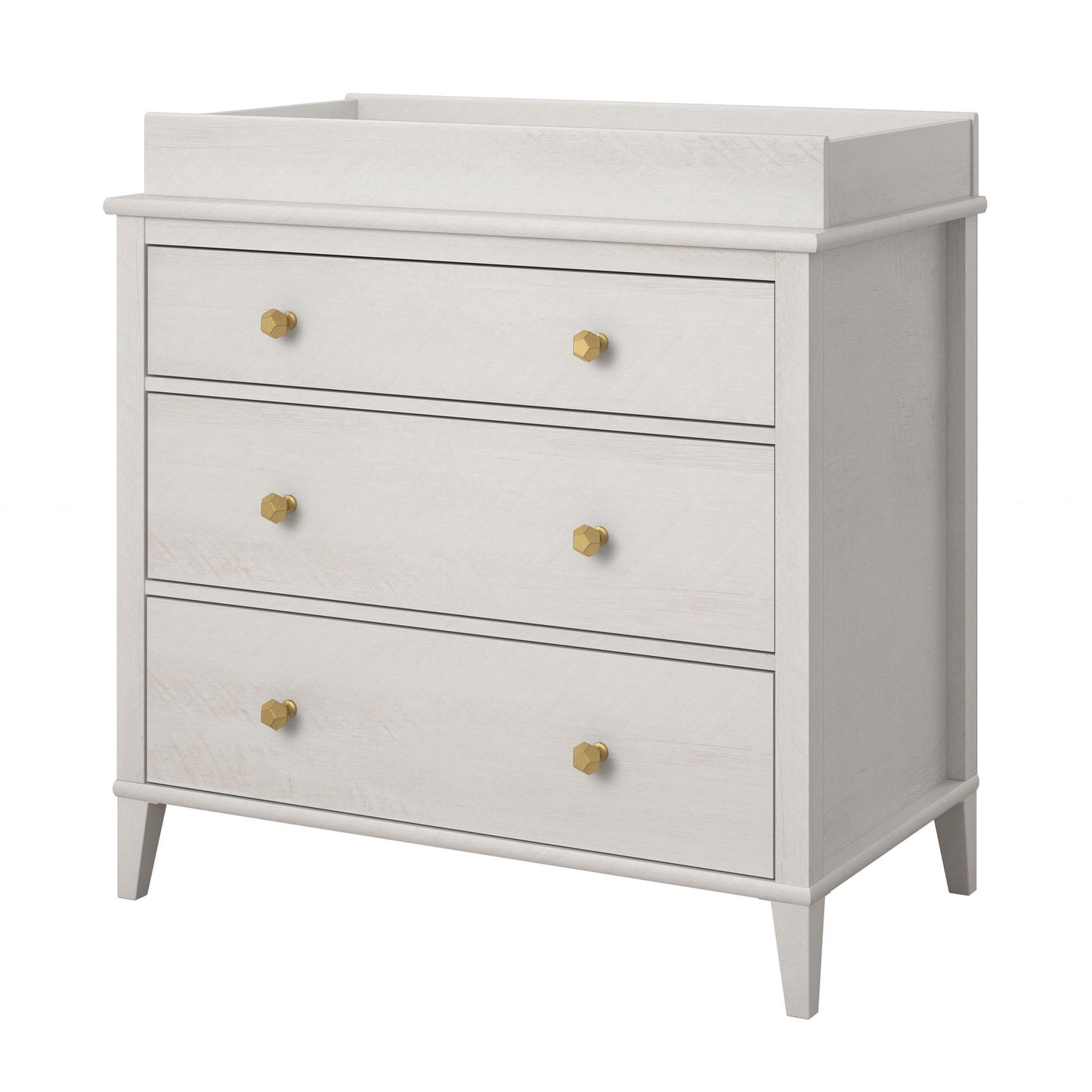 Monarch Hill Poppy 3 Drawer Changing Table with 2 Sets of Knobs - Ivory Oak