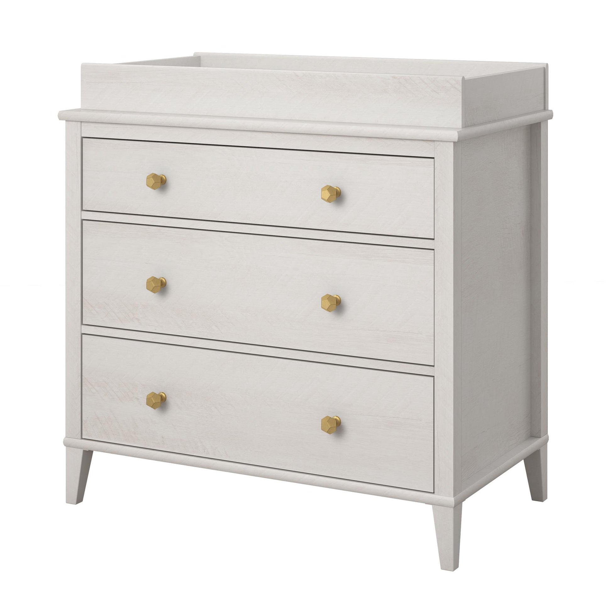 Monarch Hill Poppy 3 Drawer Changing Table with 2 Sets of Knobs - Ivory Oak