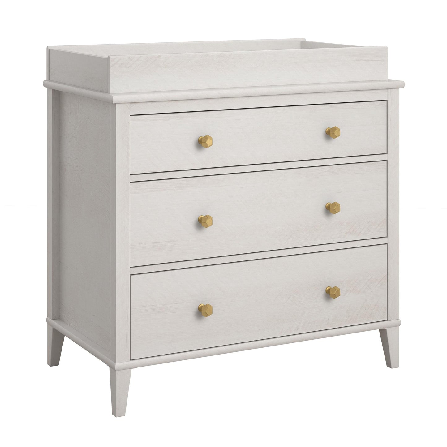Monarch Hill Poppy 3 Drawer Changing Table with 2 Sets of Knobs - Ivory Oak