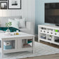 Adams TV Stand for TVs up to 64", Ivory Oak - Ivory Oak