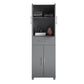 Camberly 4 Door/1 Drawer Storage Cabinet - Graphite Grey