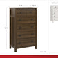 Adams 5 Drawer Dresser, Ivory Oak - Ivory Oak