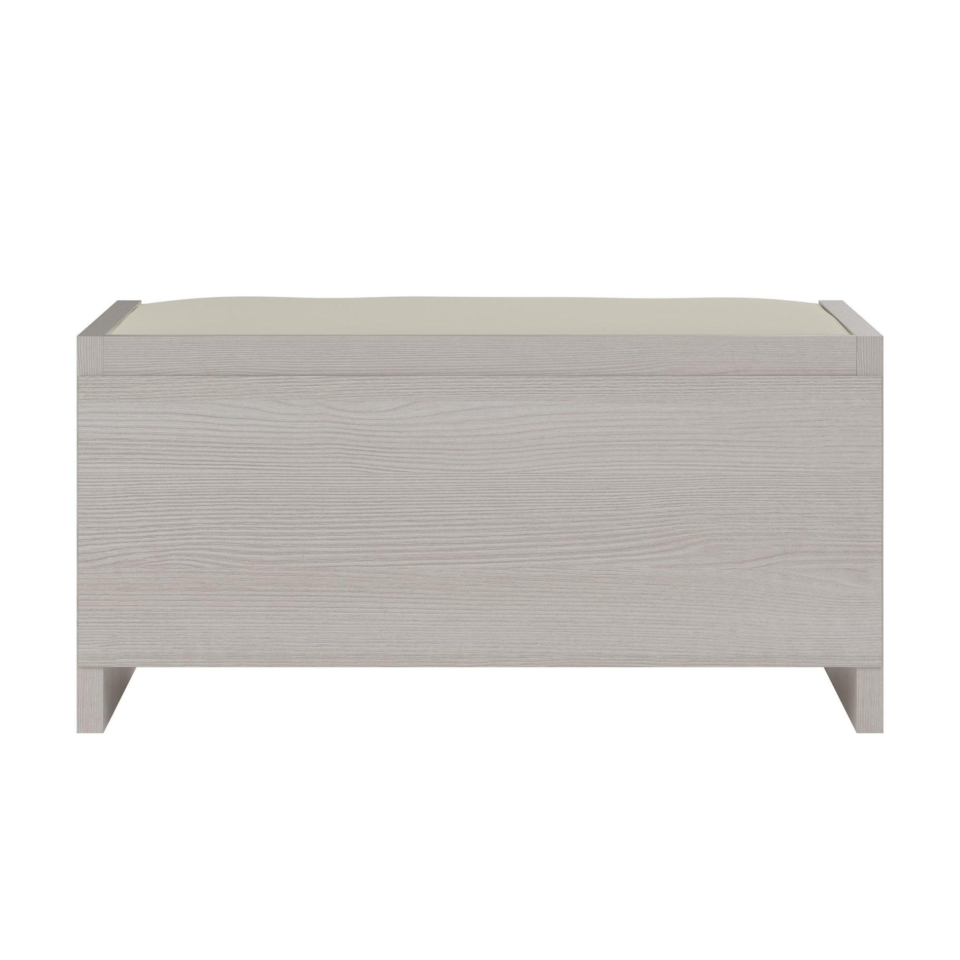 Penelope Entryway Storage Bench with Cushion and Cubbies - Ivory Pine