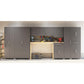 Camberly 4 Door/1 Drawer Storage Cabinet - Graphite Grey