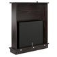 Ellsworth Modern Electric Fireplace with Mantel and 23 Inch Fireplace Insert - Espresso