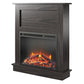 Ellsworth Modern Electric Fireplace with Mantel and 23 Inch Fireplace Insert - Espresso