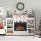 Lamont Mantel Fireplace with Side Shelves and 26 Inch Fireplace Insert - White