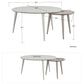 CosmoLiving by Cosmopolitan Carnegie Nesting Tables - White
