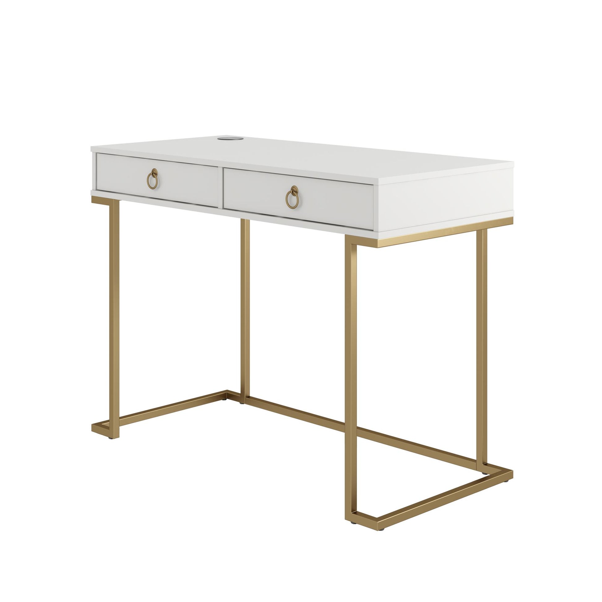 CosmoLiving by Cosmopolitan Camila Writing Desk, White - White