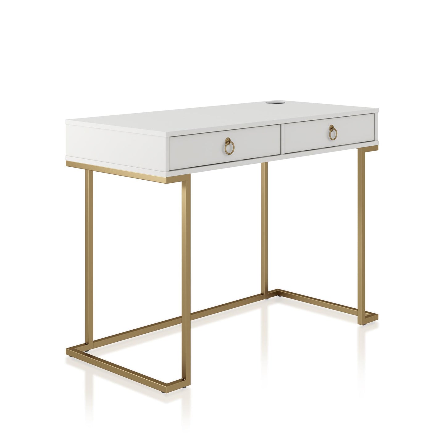 CosmoLiving by Cosmopolitan Camila Writing Desk, White - White