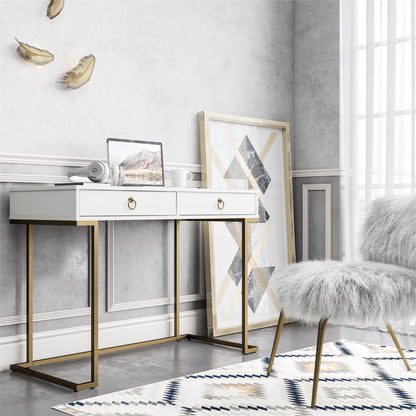 CosmoLiving by Cosmopolitan Camila Writing Desk, White - White