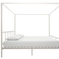 Marion Canopy Bed - White - King