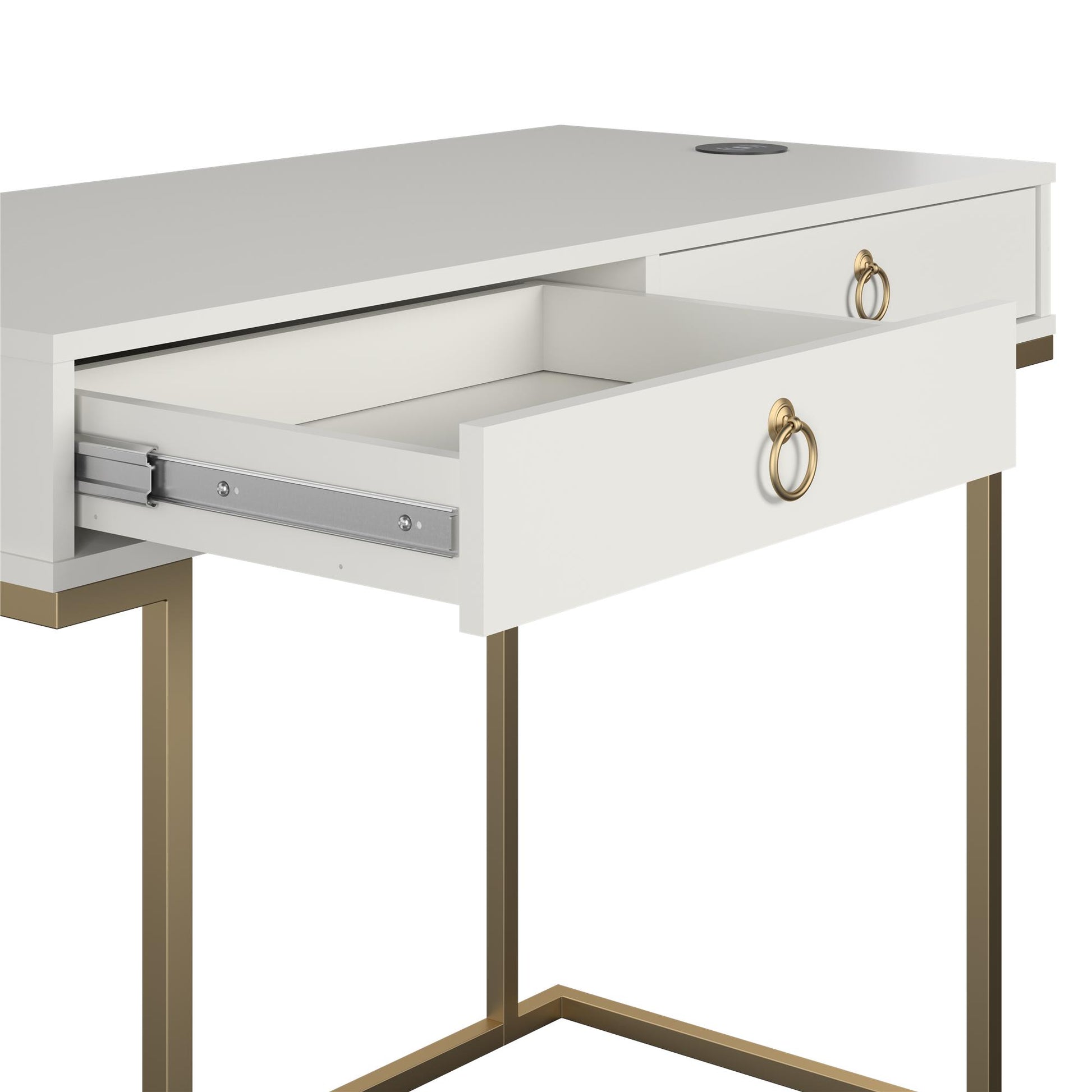 CosmoLiving by Cosmopolitan Camila Writing Desk, White - White