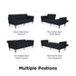 Regal Linen Upholstered Futon - Blue Linen