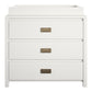 Monarch Hill Haven 3 Drawer Changing Dresser with Gold Drawer Pulls - White